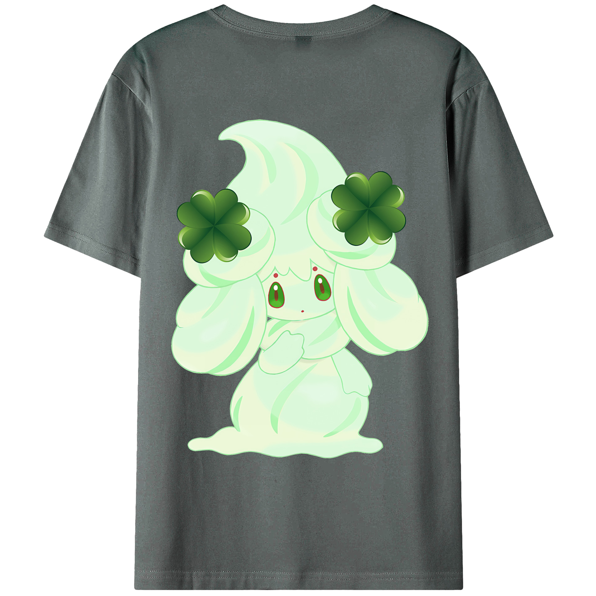（画像用） ポケットモンスター Pokémon 綿100％ メンズ半袖Tシャツ（バックプリント） 通気性